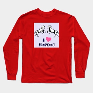 I heart Horses Long Sleeve T-Shirt